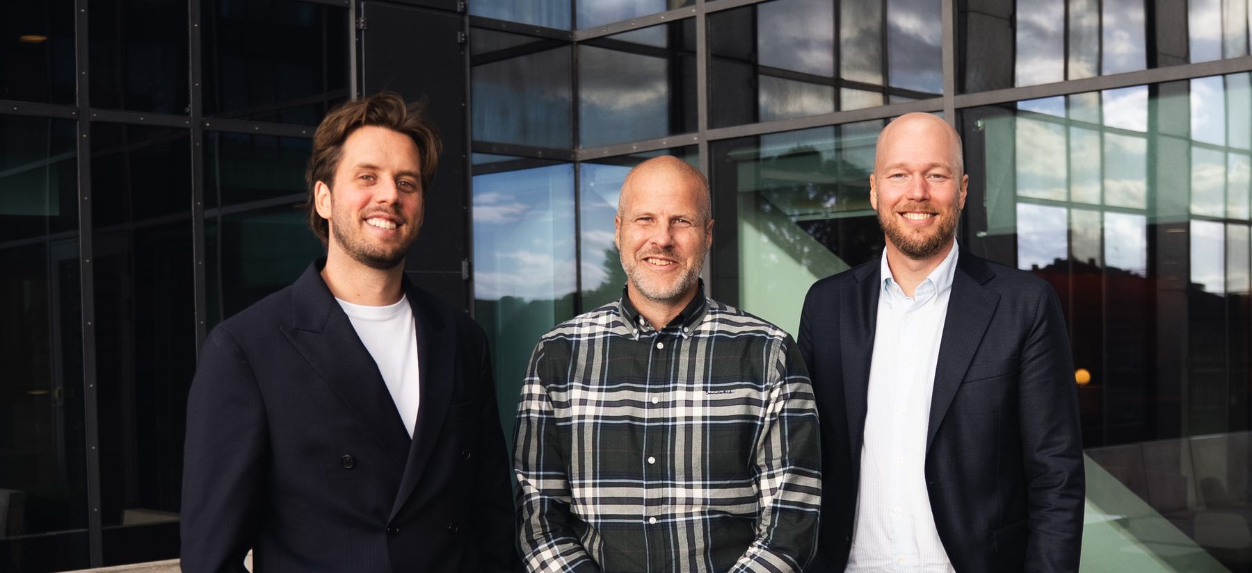 Auxentics grundare Martin Axelsson, Erik Arwinge och Joseph Mogefors